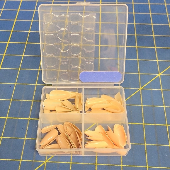 Felt's Fun Finds Other - 96 Artificial Nails (4 Colors 24ct Each) File & Adhesive Tabs in Divide BOX